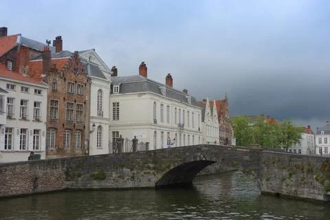 Canals in Brugge Foto stock