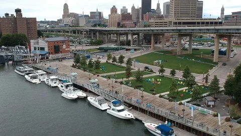 Canalside City Stock Footage 98218815