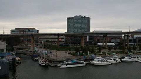 Canalside Stock Footage 98218768