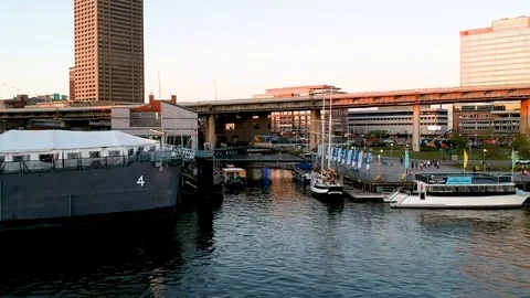 Canalside at Sunset Stock Footage 121391965