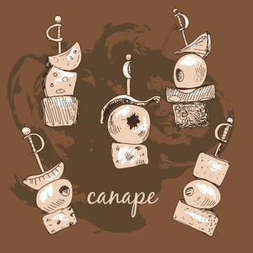 Canape Stock Illustration