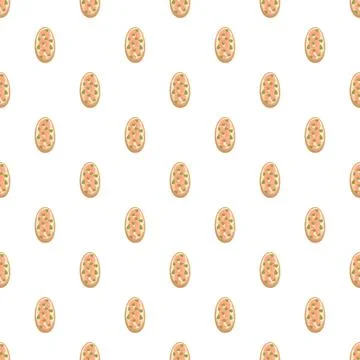 Canapes appetizer pattern creating a seamless background Stock Illustration