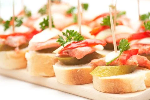 Canapes with fish Stock-Fotos