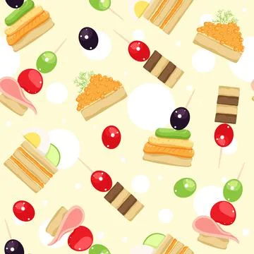 Canapes Stock Illustration