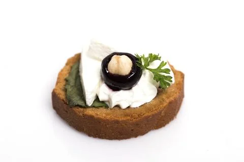 Canapes isolated on white background 写真素材