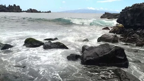 Canary-BalckBeach Stock Footage 124618406