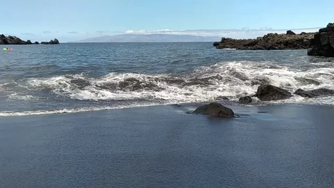 Canary-BlackBeach Stock Footage 124618442