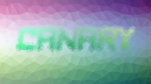 Canary dissolving strange tessellation looping moving polygons Stock Footage 109240953