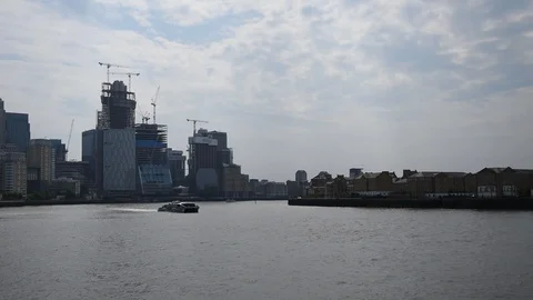 Canary Warf Stock Footage 90379452