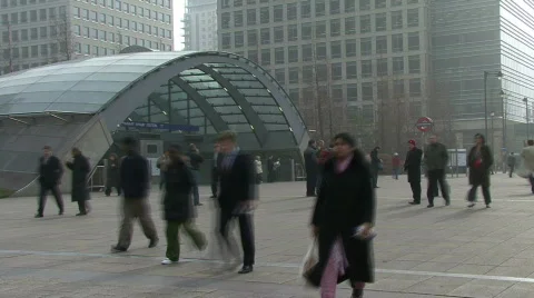 Canary Warf Time Lapse 3 Stock-Footage 151685