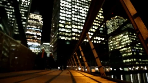 Canary Wharf Video stock 99500982