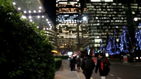 Canary Wharf Stock Footage 99500983