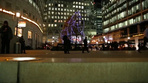 Canary Wharf Stock Footage 99520259