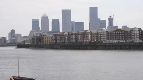 Canary Wharf  Stock Footage 243908942