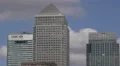 Canary Wharf London One Canada Square Business City Corporate Office Building UK HD Footage