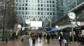Canary Wharf Offices, Docklands, Business People, Financial Center London, UK HD Footage