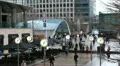 Canary Wharf Offices, Docklands, Business People, Financial Center London, UK HD Footage