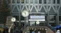 Canary Wharf Offices, Docklands, Business People, Financial Center London, UK HD Footage