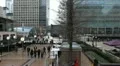 Canary Wharf Offices, Docklands, Business People, Financial Center London, UK HD Footage