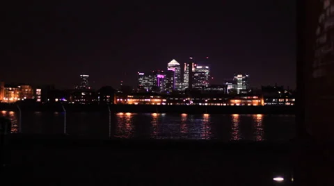 Canary Wharf Slider Stock Footage 45591571