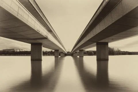 Canberra &amp; Bridges Stock Photos