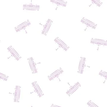 Canberra city glyph seamless pattern Stock Illustration