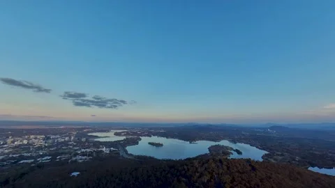 Canberra city view from Telstra tower, Canberra ACT Australia Video stock 162656550