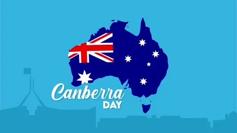 Canberra Day Australia Stock Footage 295590379