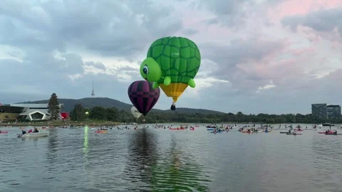 Canberra hot air balloon Stock-Footage 333048992