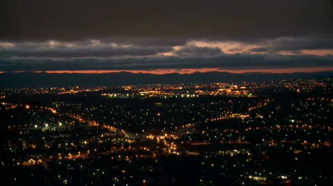 Canberra by night1 1080 Stock Footage 705121