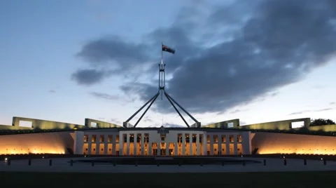 Canberra Parliament House Stock Footage