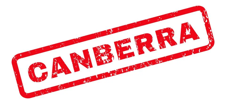 Canberra Rubber Stamp Stock Illustration