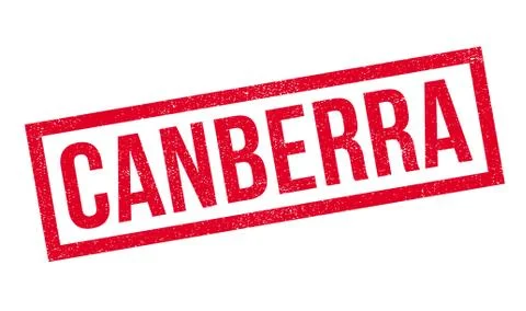 Canberra rubber stamp Stock Illustration