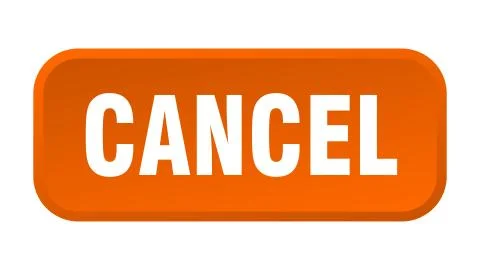 Cancel button. cancel square 3d push button Illustrazione stock