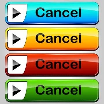 Cancel buttons Stock Illustration