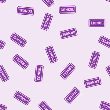 Cancel close glyph seamless pattern Stock Illustration