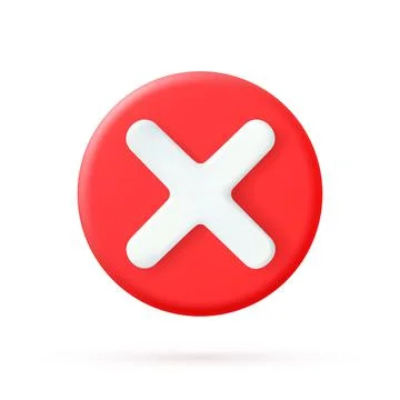 Cancel cross icon Illustrazione stock