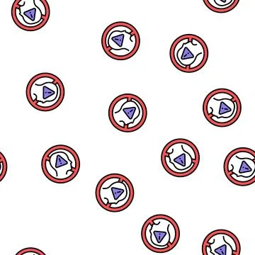 Cancel culture vector seamless pattern 스톡 일러스트