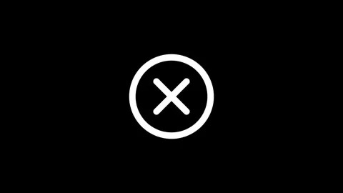Cancel Error Symbol Drawing in Seamless Loop 库存影片 346323216