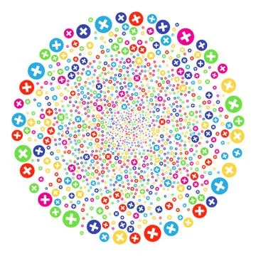 Cancel Exploding Sphere Illustrazione stock