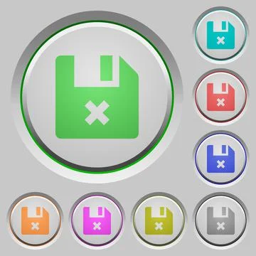 Cancel file push buttons 스톡 일러스트