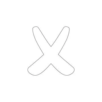 Cancel. flat vector icon Illustrazione stock