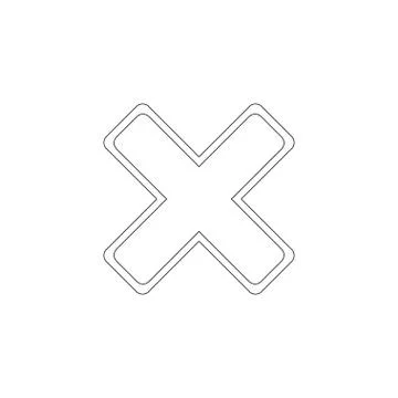 Cancel. flat vector icon Stock Illustration
