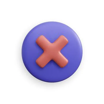 Cancel Icon. Close icon for graphics design projects, apps and websites. Vect Illustrazione stock