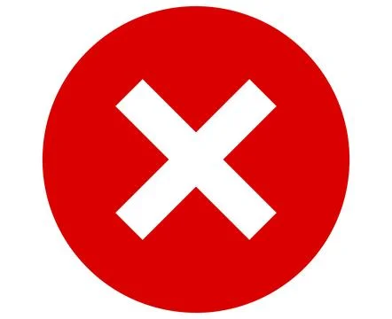 Cancel icon, Flat illustration of cancel vector icon, Denied sign symbol Stock Illustration