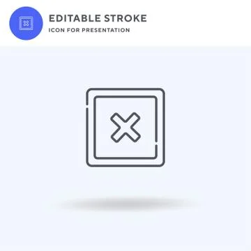 Cancel icon vector, filled flat sign, solid pictogram isolated on white, logo 스톡 일러스트