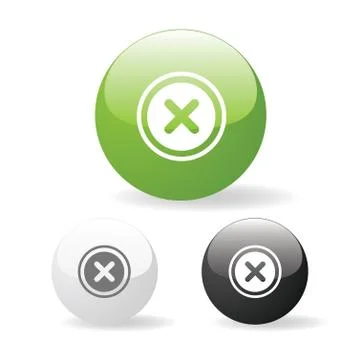 Cancel icon web Stock Illustration