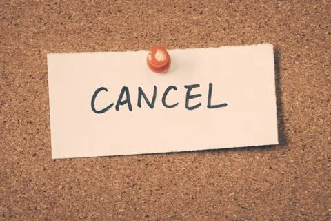 Cancel Stock Photos