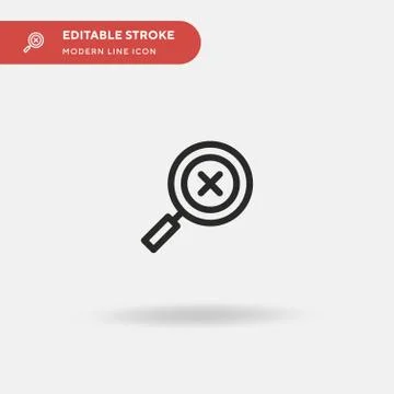 Cancel Simple vector icon. Illustration symbol design template for web mobile 스톡 일러스트