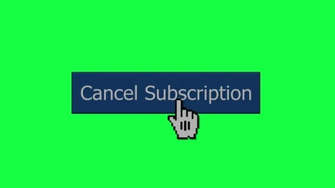 Cancel Subscription Button Click Animation Stock Footage 333127008
